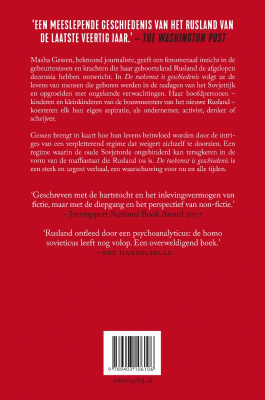 De toekomst is geschiedenis achterkant