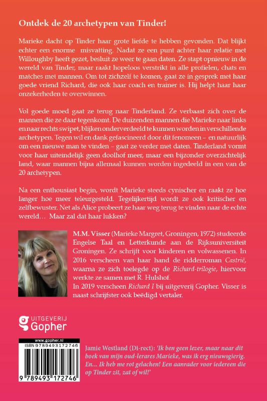 Alice (Marieke) in Tinderland achterkant