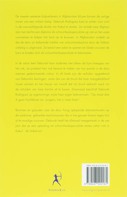 De Schoonheidssalon Van Kabul achterkant