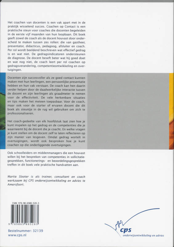 Coachen op de vijf rollen van de leraar achterkant