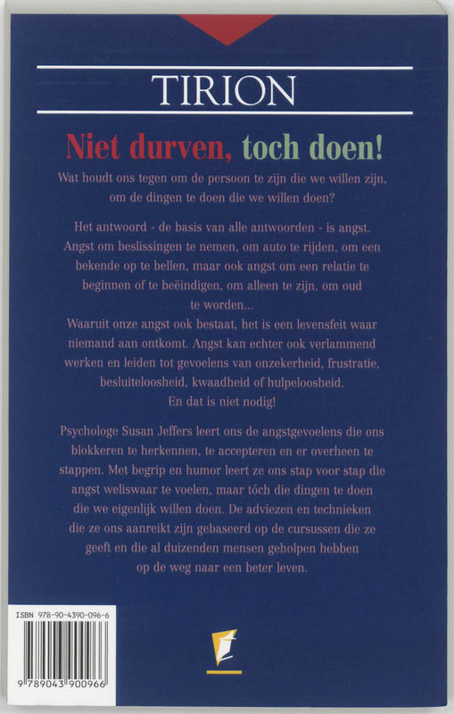 Niet durven, toch doen! achterkant