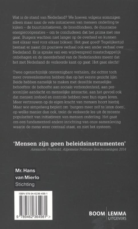 Van opgelegde naar oprechte participatie achterkant