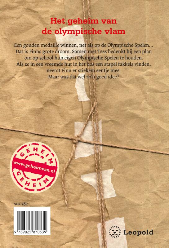 Het geheim van de olympische vlam achterkant