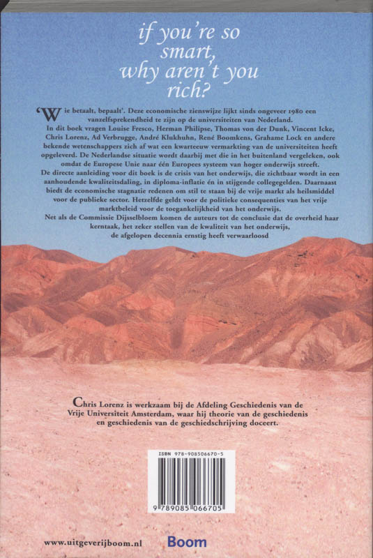 If you're so smart why are'nt you rich? achterkant