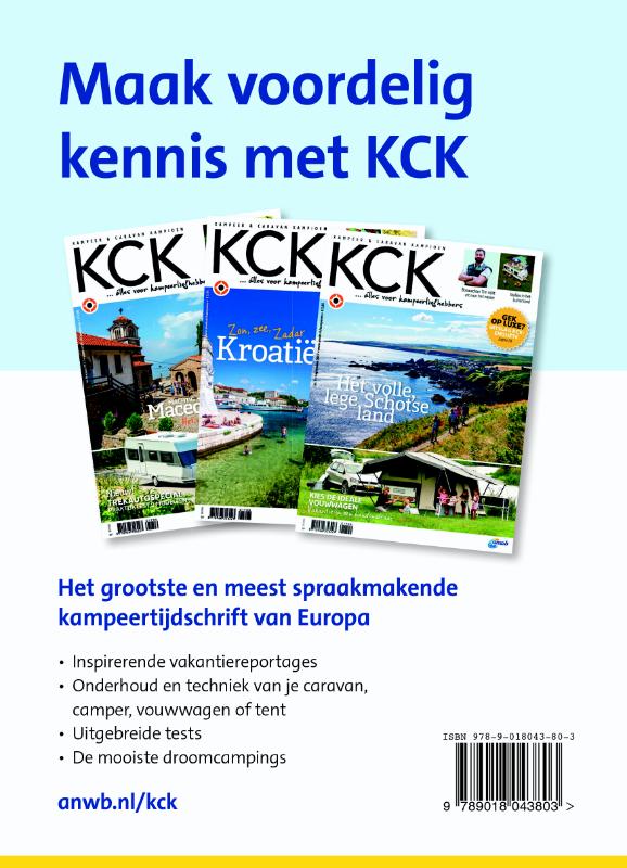 Campings onderweg 2018  achterkant