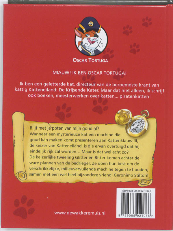 Blijf met je poten van mijn goud af! / Oscar Tortuga / 4 achterkant