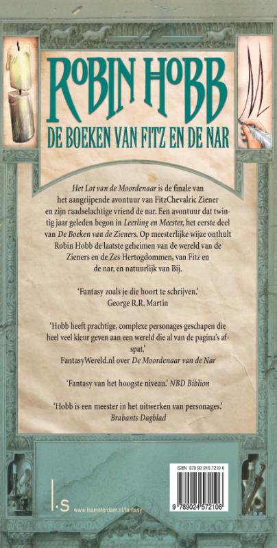 Het lot van de moordenaar / De boeken van Fitz en de Nar / 3 achterkant