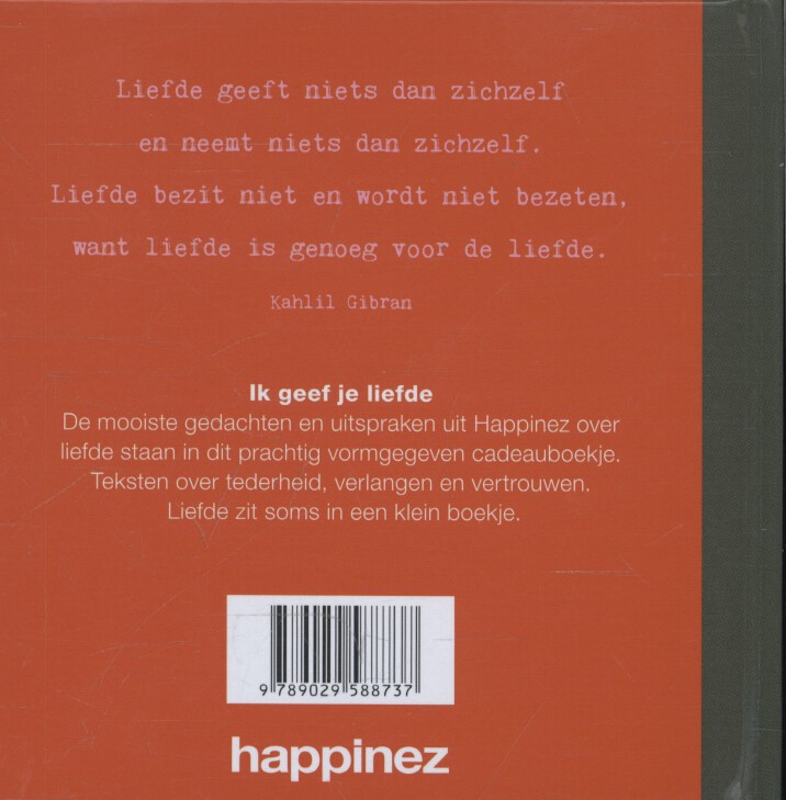 Happinez - Ik geef je liefde achterkant