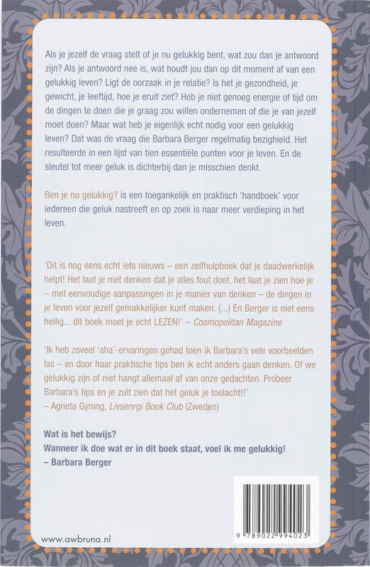 Ben je nu gelukkig ? achterkant