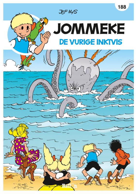 188 De vurige inktvis / Jommeke strip - nieuwe look / 188