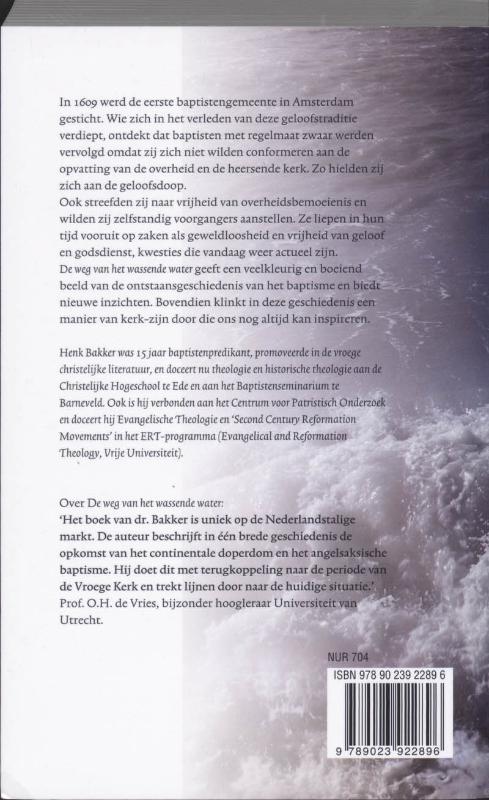 De Weg Van Het Wassende Water achterkant