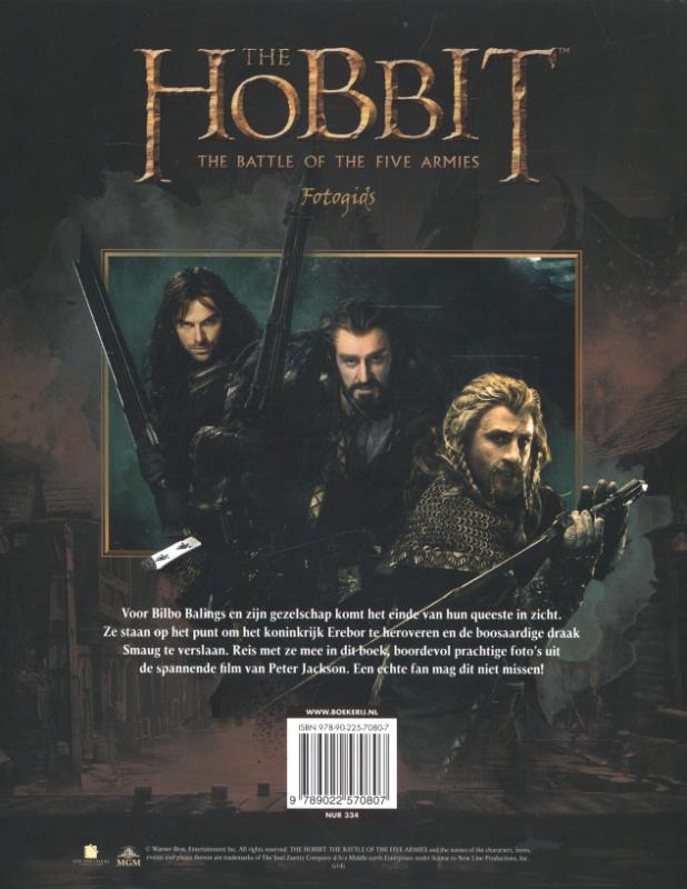 The hobbit - The battle of the five armies achterkant