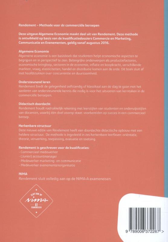 Algemene economie / Leerwerkboek niveau 3&4 / Rendement achterkant