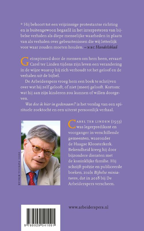 Wat doe ik hier in godsnaam? achterkant