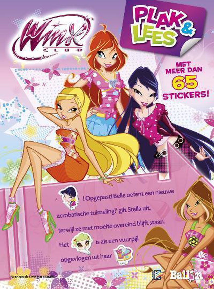 Winx Club plak en lees / Roze / Winx