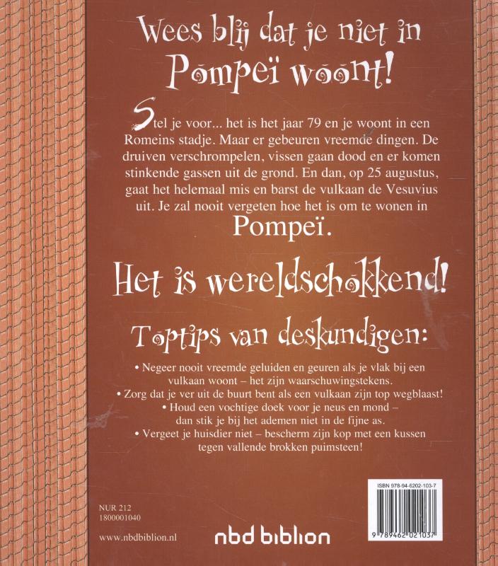 Wees blij dat... - Wees blij dat je niet in Pompeï woont! achterkant