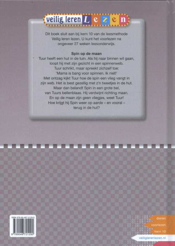Veilig leren lezen  -   Spin op de maan achterkant