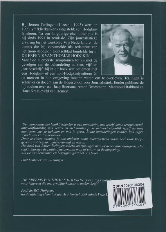 De erfenis van Thomas Hodgkin achterkant