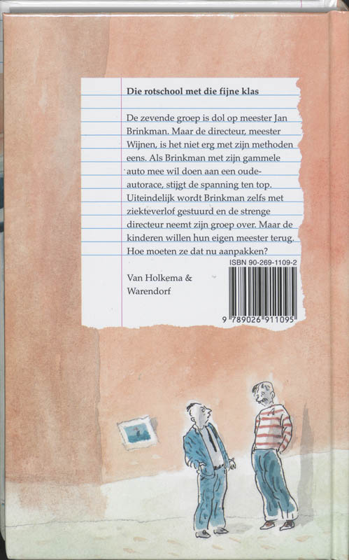 Die rotschool met die fijne klas achterkant