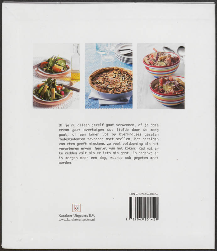 Het studenten kookboek achterkant
