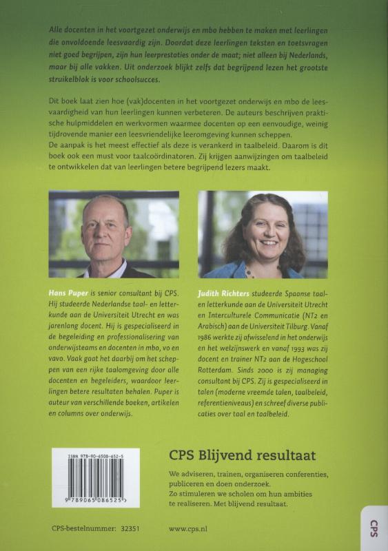 Beter lezen beter leren achterkant