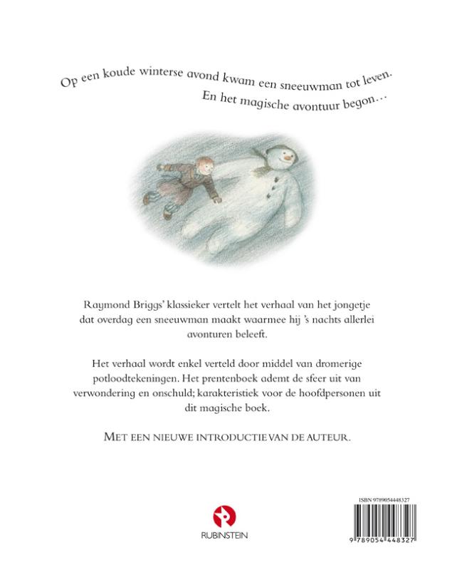 De sneeuwman achterkant