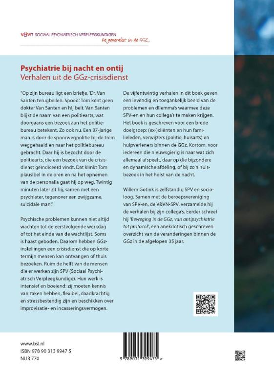 Psychiatrie bij nacht en ontij achterkant