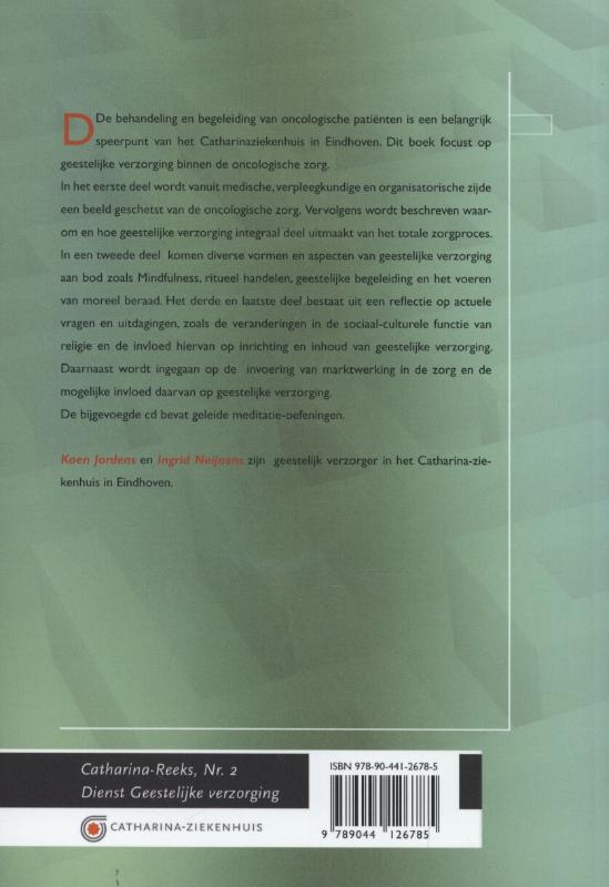 Oncologie en geestelijke verzorging achterkant