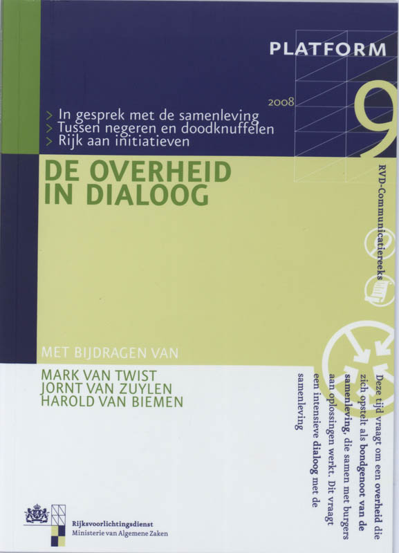 De overheid in Dialoog / Platform / RVD-Reeks / 9