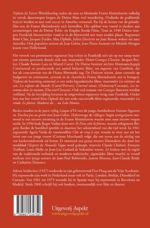 De gouden tijd van de Franse Film achterkant