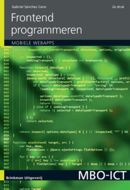 Frontend programmeren, incl. mobiele applicaties