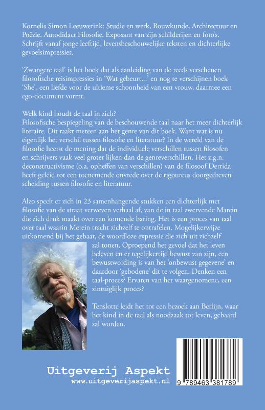 Zwangere taal achterkant