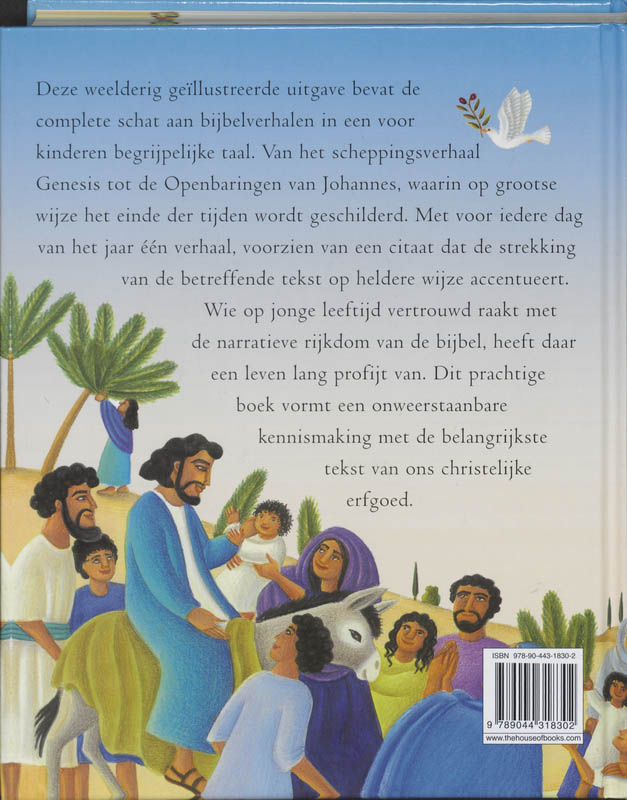 Bijbel in 365 verhalen achterkant