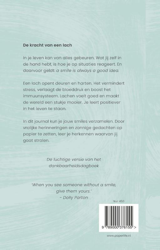 Smile Journal achterkant