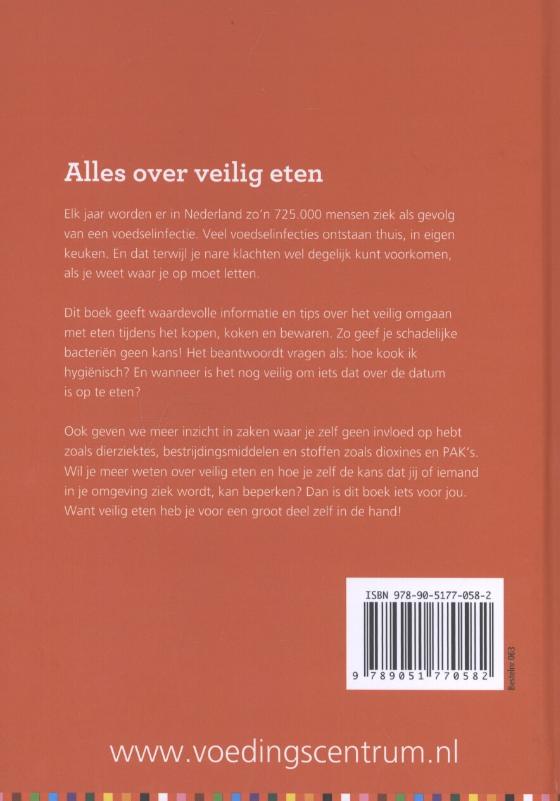 Alles over veilig eten / Weet wat je eet achterkant