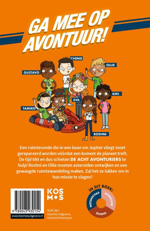 De kometenregen / De Acht Avonturiers / 2 achterkant