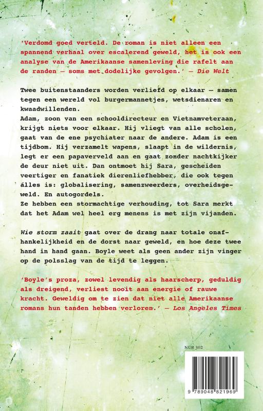 Wie storm zaait achterkant