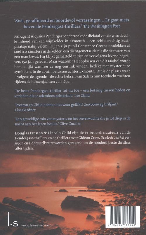 Scharlaken kust / Pendergast thriller / 15 achterkant