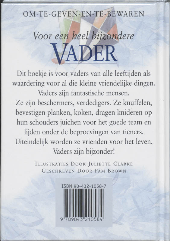 Voor een heel bijzondere vader / Om-te-geven-en-te-bewaren achterkant