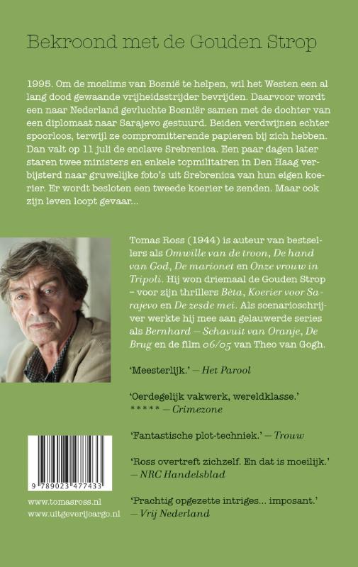 Koerier voor Sarajevo achterkant