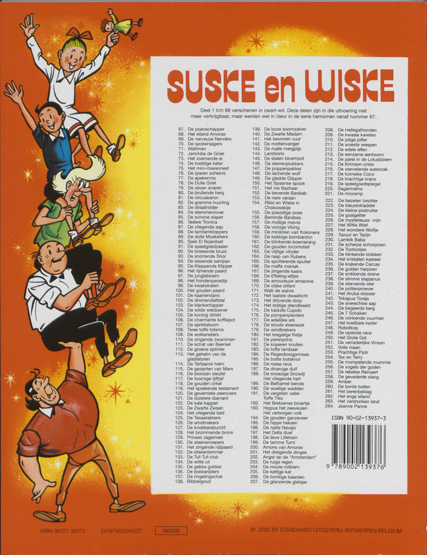 De Kadulle cupido / Suske en Wiske / 175 achterkant