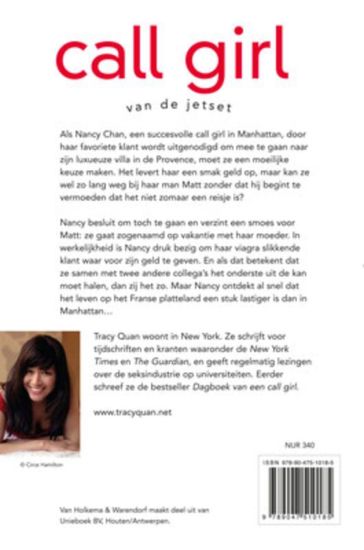 Callgirl van de jetset achterkant