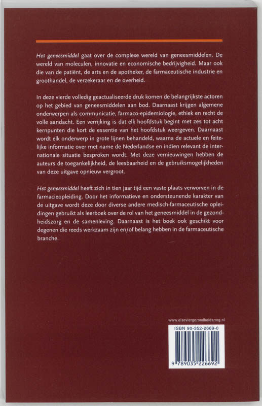 Het geneesmiddel achterkant