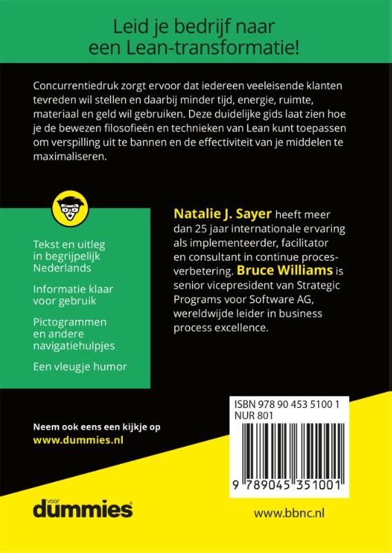 De kleine Lean voor Dummies / Voor Dummies achterkant