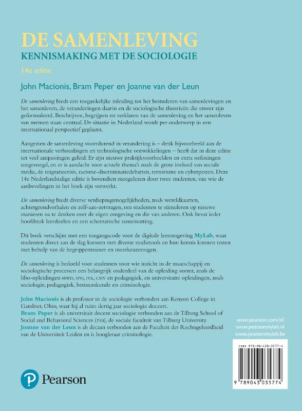De samenleving 14e editie achterkant