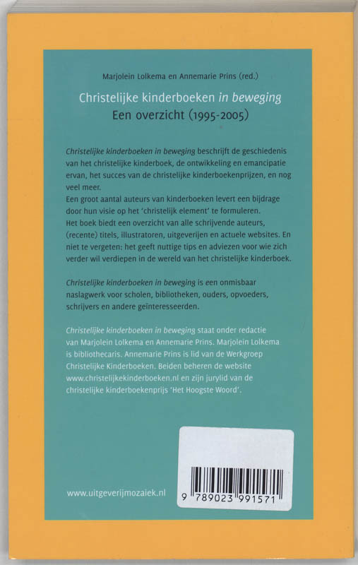 Christelijke Kinderboeken In Beweging achterkant