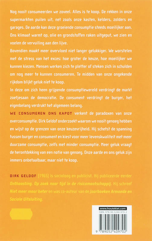 We Consumeren Ons Kapot achterkant