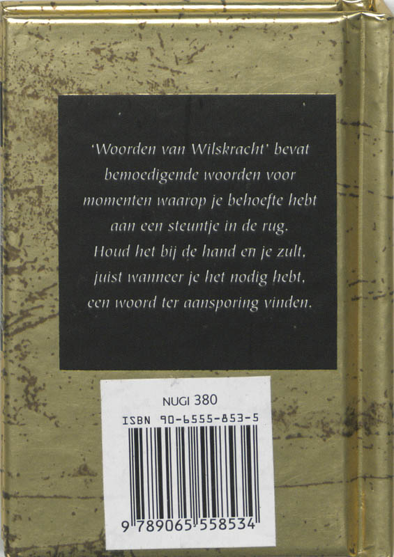 Woorden van wilskracht / Gouden woorden achterkant