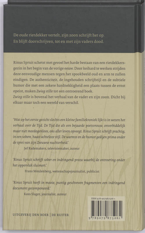 Zwieg Stille achterkant