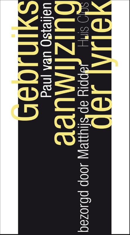 Gebruiksaanwijzing der lyriek / Huis Clos Essay / 4